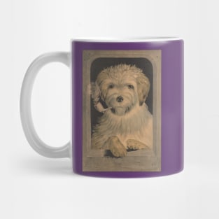 Vintage dog smoking a pipe Mug